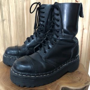Vintage Gripfast Platform Combat Boots